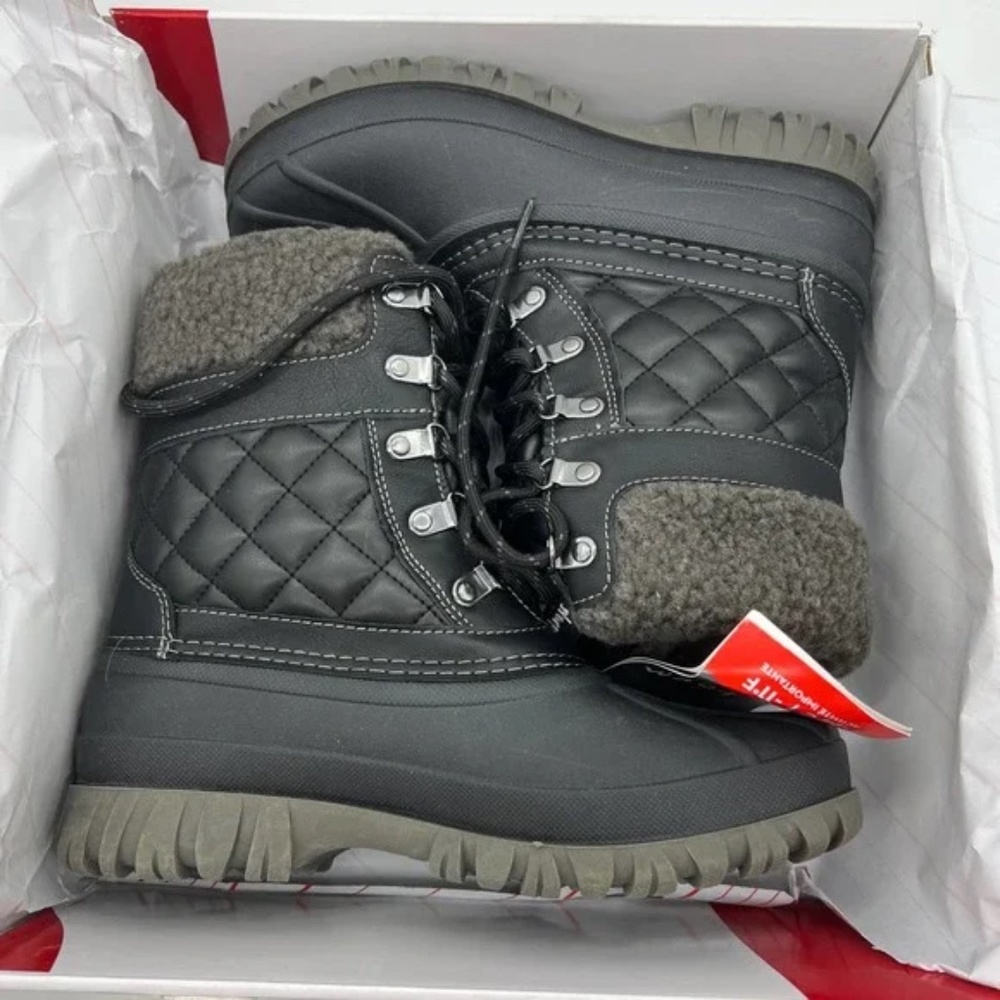 New Storm By Cougar Waterproof Lace Up Winter Boots Carlisle Quilt -11F/-24C NIB - Picture 3 of 7